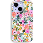 Stylish Slim Shockproof Soft Bumper Watercolor Flower Protective Phone Case For Iphone 14