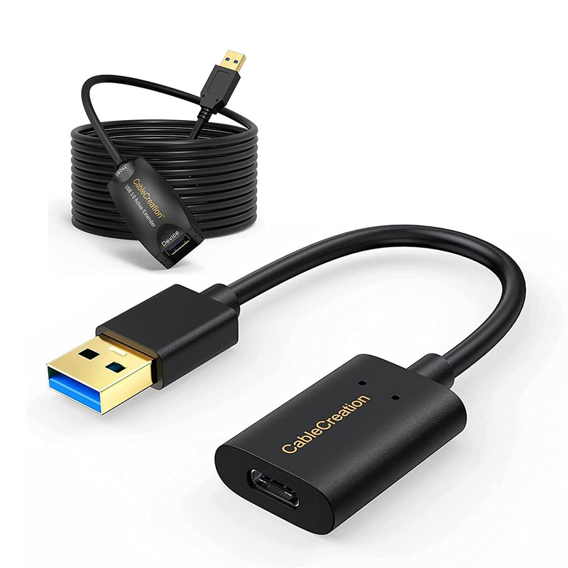 Bundle 2 Items Cablecreation Usb3 1 Usb C Female To Usb Male Adapter