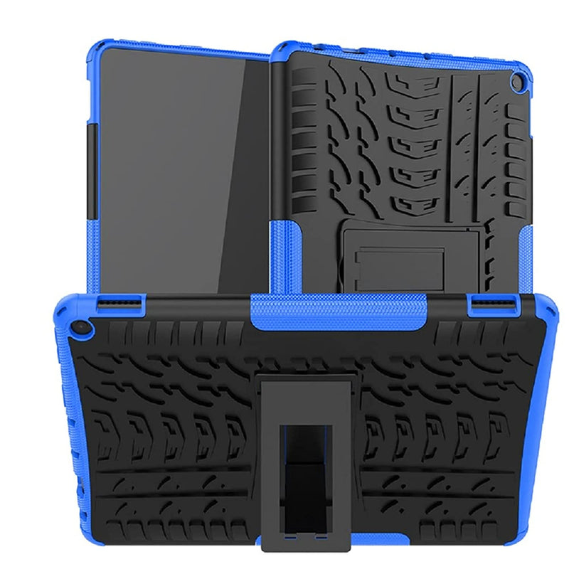 New For Kindle Fire Hd 10 Case Hd 10 Plus Case 11Th Generation 2021 Release Kickstand Heavy Duty Armor Defender Cover Blue