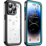 Full Body Shockproof Protective Case with Built in 9H Tempered Glass Screen Protector for iPhone 14 Pro Max 623