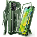 Unicorn Beetle Pro Case with Built in Screen Protector & Kickstand & Belt Clip fo iPhone 14 Pro Max 1550