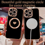 Cute Love Heart Soft Back Cover Raised Full Camera Lens Protection Case for iPhone 14 Pro Max 541