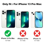 Sakuulo Clear Case For Iphone 13 Pro Max Heavy Duty Shockproof Protection Slim Anti Scratch Hard Wireless Charging Cover Designed For Iphone 13 Pro Max 6 7 Inch Blue