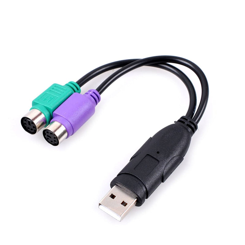 New Usb To Dual Ps2 Mouse Keyboard Converter Cable