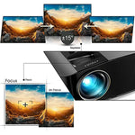 2023 Dolby Native 1080P Video Projector Compatible With Fire Tv Stick Ps4 Hdmi Vga Av And Usb
