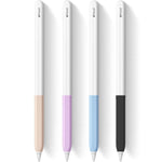 New 4 Pack Ergonomic Grip Designed For Apple Pencil 2Nd Generation Silicone Case Cover Sleeve Compatible With Apple Pen 2 Gen Support Magnetic Charging