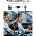 Magnetic Cup Phone Holder for Car Truck with Long Arm Compatible with iPhone, Samsung Galaxy & Google Pixel 1102