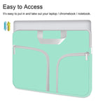 Tablet Sleeve Case Protective Cover Carrying Bag For Chromebook Duet 10 1 10 2 Inch Ipad 9 7 10 9 Ipad Air 4 11 10 5 New Ipad Pro Samsung Galaxy Tab 10 1 S6 Lite S7 With Smart Keyboard Green