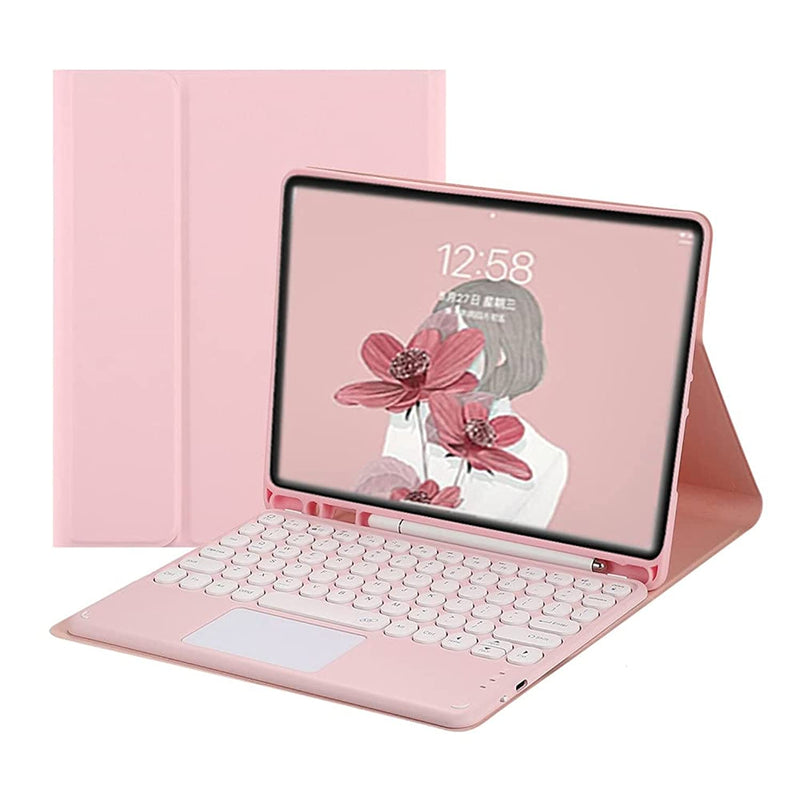 New Galaxy Tab S6 Lite 10 4 Inch 2020 Model Sm P610 Sm P615 Keyboard Case With Touchpad Cute Round Key Color Keyboard Detachable Touch Keyboard Cover Pin