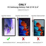 New For Samsung Galaxy Tab S7 Fe 12 4 2021 Keyboard Case Wireless Waterproof Detachable Magnetic Tablet Trackpad Keyboard Cover For Tab S7 Fe Sm T730 T