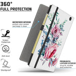 Slim Folding Stand Cover With Auto Wake Sleep And Hand Strap For Kindle Fire Hd 8 Tablet 812Th 10Th Generation 2022 2020 Release