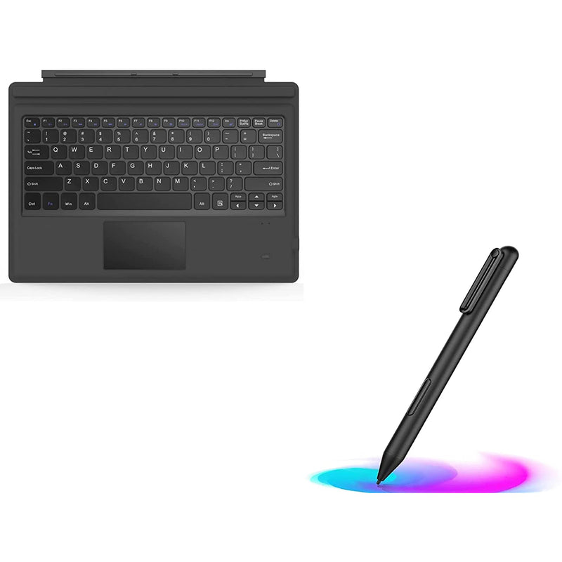 New Moko Type Cover Fits And Stylus Pen Fit Microsoft Surface Pro 7 Plus Pro 7 Pro 6 Pro 5 Pro 4 Pro 3 Lightweight Slim Wireless Bluetooth Keyboar