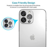 3 Pack L K Compatible For Iphone 13 Pro Iphone 13 Pro Max Camera Lens Screen Protector Hd Clear Tempered Glass Protector Scratch Resistant New Version Easy Installation Black Circle