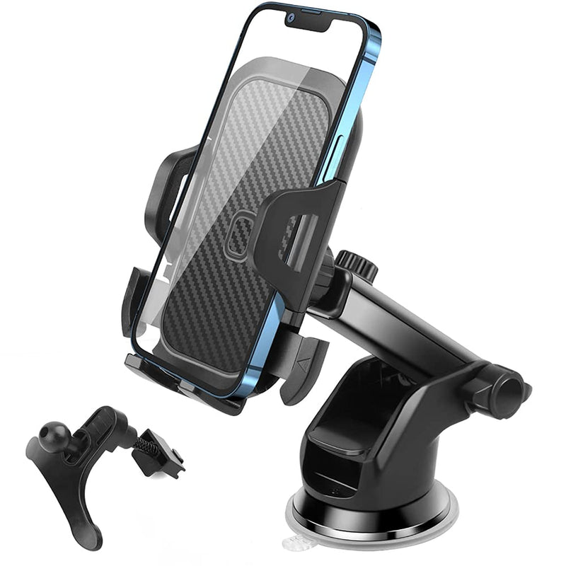 Car Phone Holder For Car Cell Phone Holder Car With Industrial Strength Strong Suction Cup Car Phone Mount Dashboard Compatible With Iphone 13 Android Smartphones Gps Devices Etc
