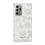 Kate Spade New York Protective Hardshell Case 1 Pc Comold For Samsung Note 20 Ultra Samsung Note 20 Ultra 5G Hollyhock Floral Clear Cream With Stones Cream Bumper