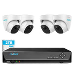 5MP 8CH Smart Home Security Camera 4pcs With 4K 8CH NVR with 2TB HDD RLK8-520D4-5MP