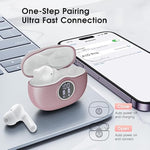 50Hrs Playtime Bluetooth Earbuds Built in Noise Cancellation Mic with Charging Case