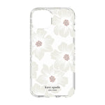 Kate Spade New York Protective Hardshell Case For Iphone 13 Mini Hollyhock Floral Clear