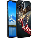Compatible With Iphone 13 Pro Case American Flag Case For Men Boy Usa American Flag Eagle Soldier Gifts Cool Case For Iphone 13 Pro Soft Silicone Trendy Graphic Design Case American Flag Eagle