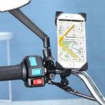 Ebike Phone Mount One Touch Release Bike Phone Holder For Bikes New Bike Phone Mount Anti Shake And Stable 360 Rotation Bike Accessories For Any Smartphone Between 4 5 And 6 6 Inches
