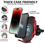 15W Fast Charging Phone Holder Mount for iPhone 14 13 12 11, Samsung Galaxy S23+ S22, etc. 226