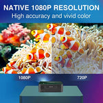 1080P Full Hd Projector Compatible Roku Firetv Laptop Phone Tablets Ps5