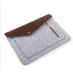 Gray Needle Felt Busniess Carrying Sleeve Bag Breifcase Cover For Microsoft New Surface Pro 12 3 Ipad Pro 12 9 Ii 12 9 Hp Spectre X2 12 3 Lenovo Thinkpad X1 Tablet Gen 2 12 Tablet