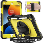 Heavy Duty Protective Tablet Cover With Kickstand Hand Shoulder Strap For Ipad 9Th 8Th 7Th Generation