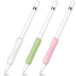 New 3 Pack Apple Pencil Grips Ergonomic Silicone Holder Sleeve Compatible With Apple Pencil 1St And 2Nd Generation Green Pink White