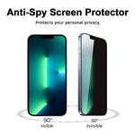 2 Pack Bestfilm Privacy Tempered Glass For Iphone 13 13 Pro 6 1 Inch Anti Spy Screen Protector Anti Peep Glass Film Full Coverage Case Friendly Bubble Free