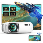 Outdoor 1080P Projector 4K With Wifi And Bluetooth