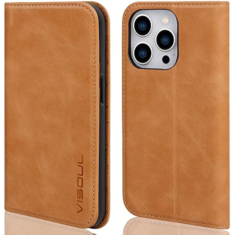 Wallet Case For Iphone 14 Pro Max Genuine Leather
