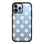 Casetify Impact Case For Iphone 13 Pro Max Ditsy Daisies White Clear Black