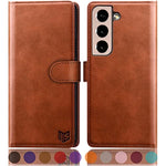 Samsung Galaxy S22 Plus With Rfid Blocking Leather Wallet Case Credit Card Holder