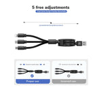 Cafele Retractable Multi Charging Cable Universal Phone Charger Cord With Type C Micro Usb Phone Port 4Ft Charging Cable For Cell Phones Samsung Galaxy Pixel Sony Nokia Lg Htc