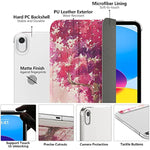Slim Stand Hard Pc Translucent Back Shell Smart Cover Case For Ipad 10Th Gen 10 9 Inch 2022 Auto Wake Sleep