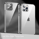 Crimson Cree Iphone 13 Pro Case Clear Protective Shockproof Electroplated Silver Bumper Edge 6 1 Inch Case