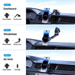 Phone Holder for Car Dashboard, Windshield & Air Vent Compatible with iPhone 14 13 12 11 Pro Max & All Phones 1193