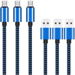 High Speed 2 0 Usb A Male To Micro Usb Sync Charging Nylon Braided Cable For Android