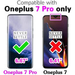 New For Oneplus 7 Pro Wallet Case Tempered Glass Screen Protec
