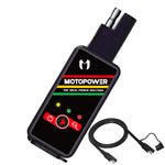 Motopower Mp0620B 4 2Amp Motorcycle Dual Usb Charger Sae To Usb Adapter With Battery Monitor Switch Control