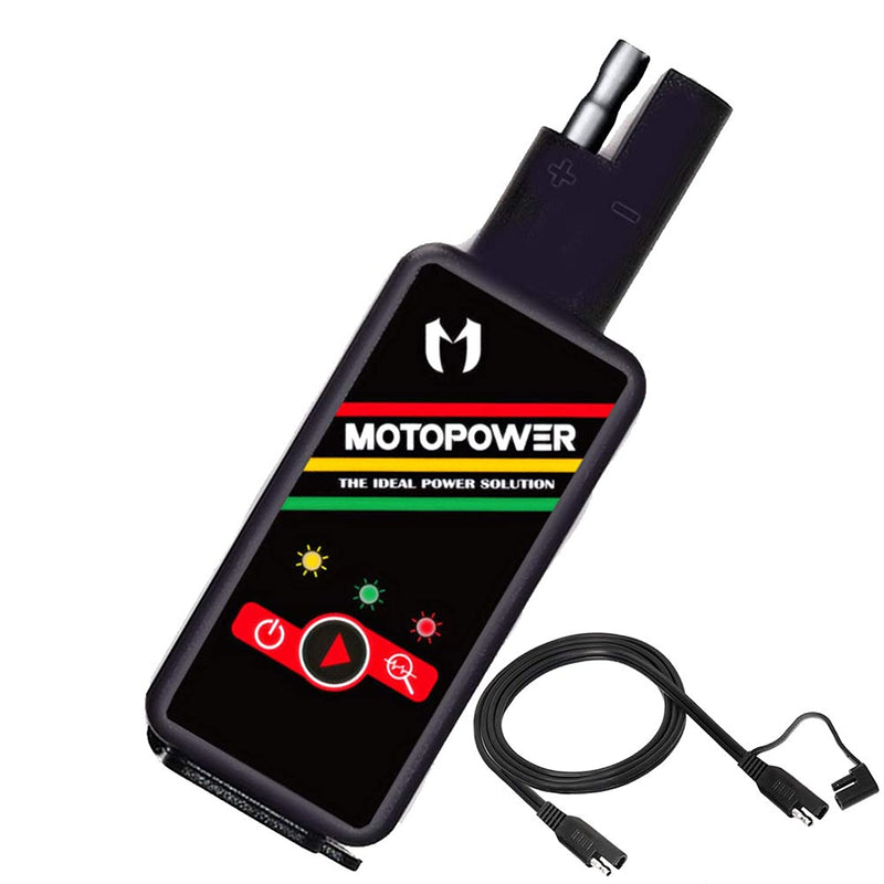 Motopower Mp0620B 4 2Amp Motorcycle Dual Usb Charger Sae To Usb Adapter With Battery Monitor Switch Control