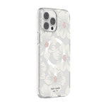 Kate Spade New York Protective Hardshell Case For Magsafe For Iphone 13 Pro Max Hollyhock Floral Clear