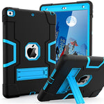 Slim Heavy Duty Shockproof Rugged Protective Case With Built In Stand For Ipad 9Th Generation Ipad 8Th Generation Ipad 7Th Generation