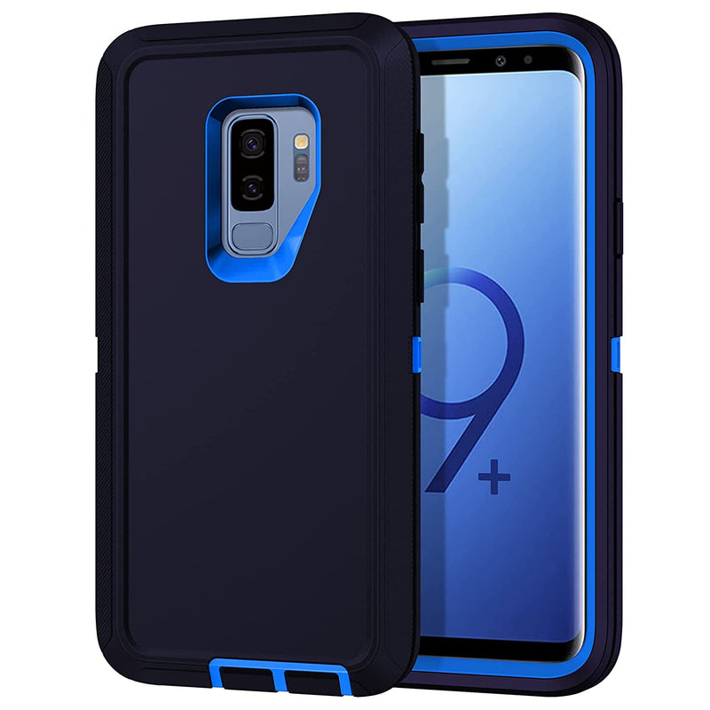 For Galaxy S9 Plus Case Shockproof Dust Drop Proof 3 Layer Full Body Protection Without Screen Protector Rugged Heavy Duty Durable Cover Case For Samsung Galaxy S9 Plus Navy Blue
