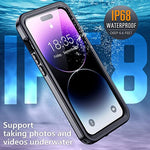 Full Body Shockproof Protective Case with Built in 9H Tempered Glass Screen Protector for iPhone 14 Pro Max 666