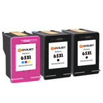 Ink Cartridge Replacement For Hp 65 65Xl 2 Black 1 Tri Color Use In Deskjet 3720 3721 3722 3723 3730 3732 3752 3755 Printer