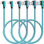 Iphone Charger 10Ft 3 Pack 90 Degree Right Angle Lightning Cable