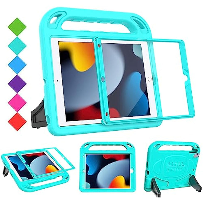 Shockproof Handle Stand Kids Case With Built In Screen Protector For New Ipad 10 2 2021 2020 2019 Ipad 9Th 8Th 7Th Generation Case