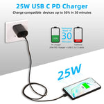 Usb C Charger 25W Super Fast Charger Block And 5Ft Type C Charger Cable Fast Charging For Samsung Galaxy S22 S22 Ultra S22 S21 S21Ultra S21 S20 S20Ultra Note20 Note 20Ultra Note 10 Plus